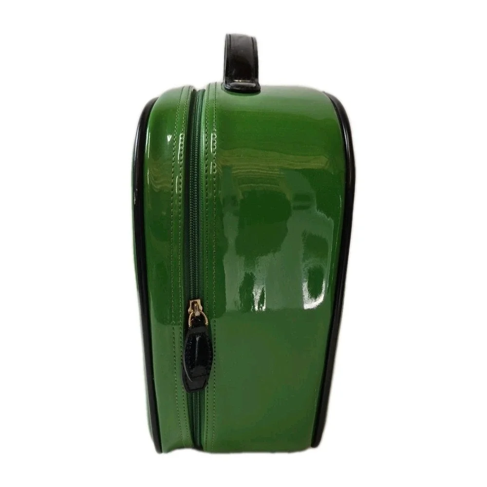 Kate Spade Emerald Green Patent leather Duchess Boarding Bag Carry On RARE‎